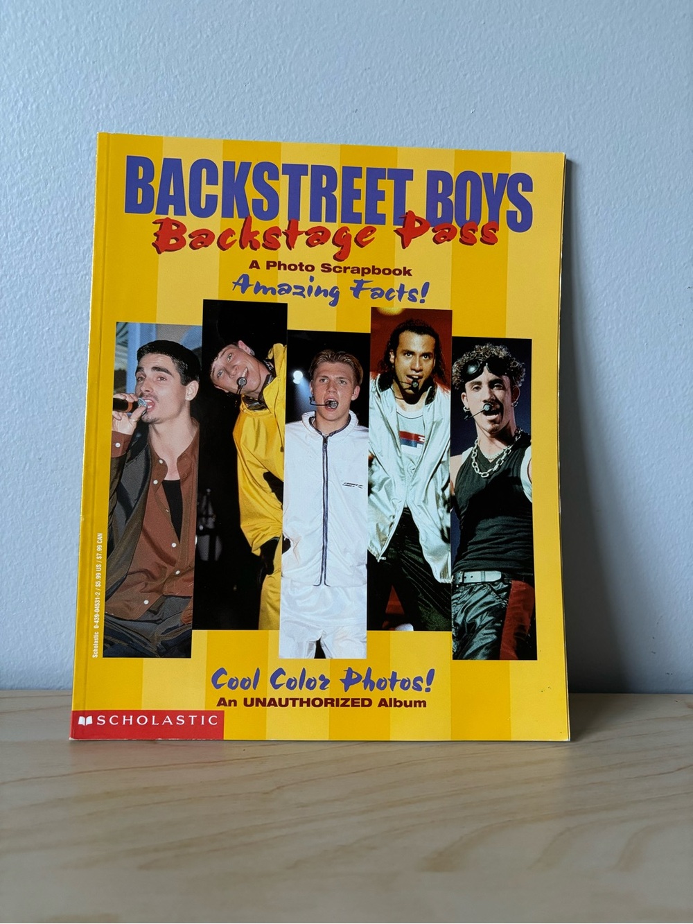 Scholastic Backstreet Boys Backstage Pass Photo Scrapbook 📔 1998